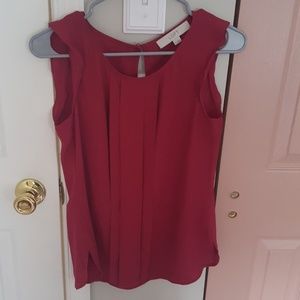 LOFT Ruffle Sleeveless Blouse Tank, XS
